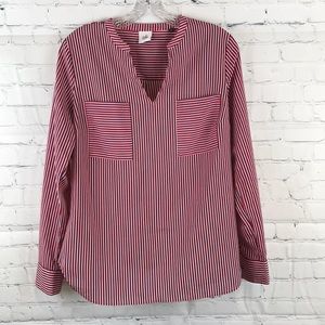 Cabi striped long sleeve top